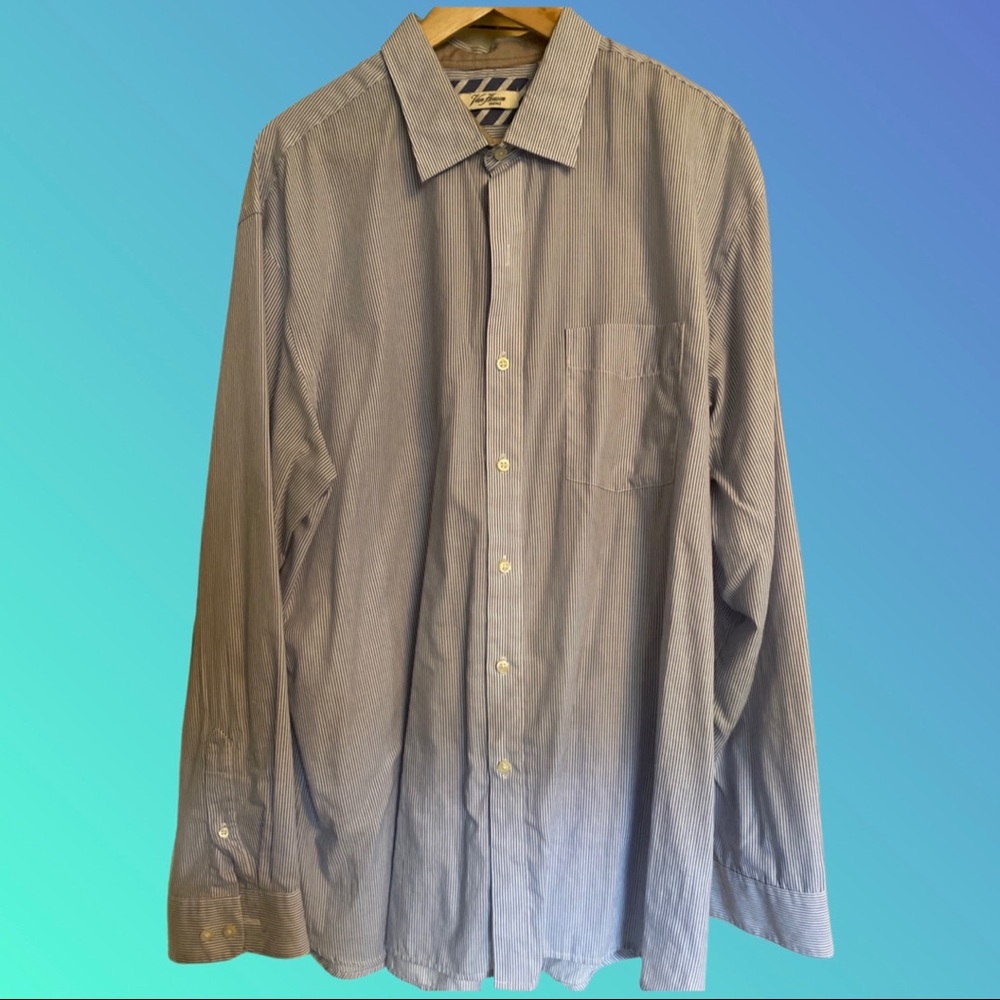 Van Heusen Size 17.5 Striped Dress Shirt
